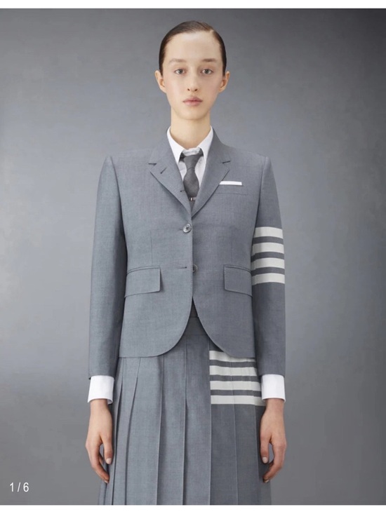 Thom Browne Jackets & Blazers - THOM BROWNE PLAIN WEAVE 4-BAR HIGH ARMHOLE SPORT COAT Sz.46 Women’s